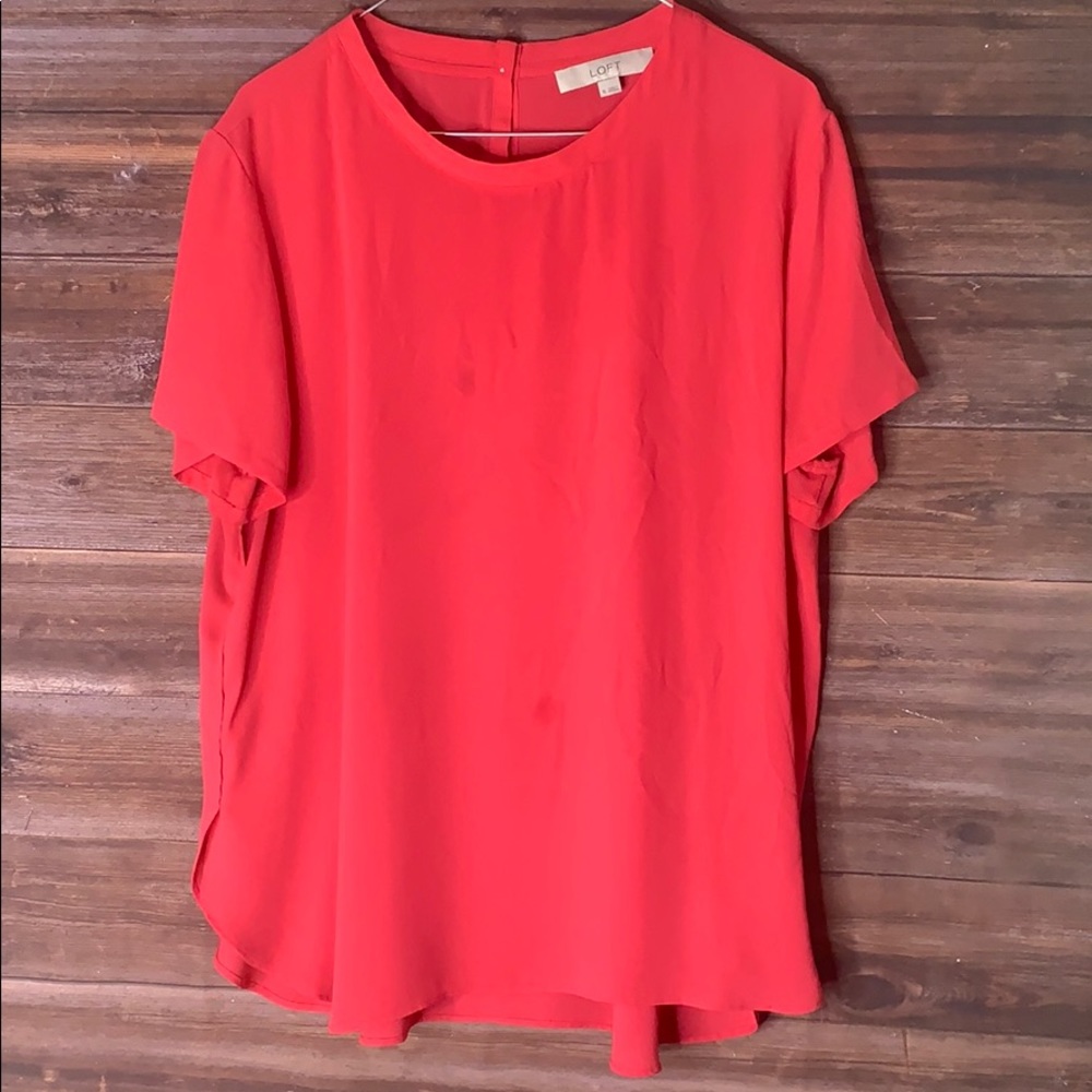 Loft Coral/Pink Blouse